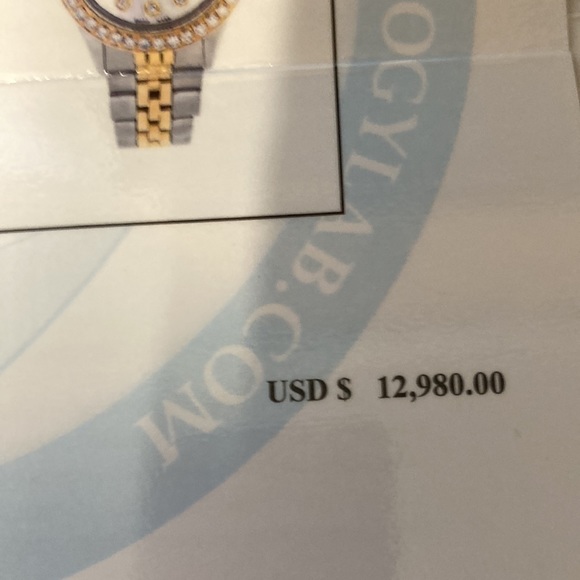 Ladies Oyster Datejust Mother of Pearl Rolex with Diamonds - Picture 8 of 8